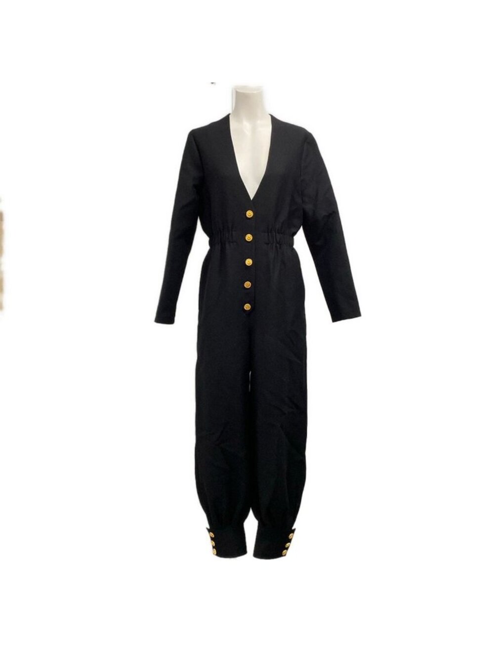 Gucci All in One 38 S Black Full Length Silk Wool